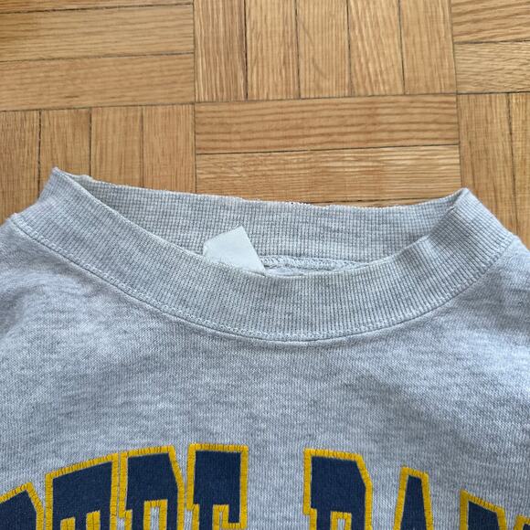 Vintage 90s Notre Dame Athletic Dept sweatshirt Size Large Made in USA - Picture 3 of 6